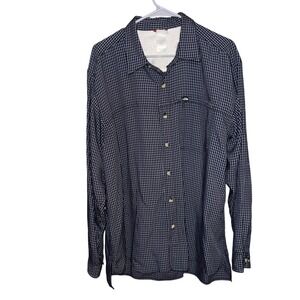 The North Face‎ Mens L/G Long Sleeve Plaid Button Down Shirt Travel Outdoors